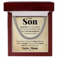TO MY SON STAND TALL CUBAN LINK CHAIN WY