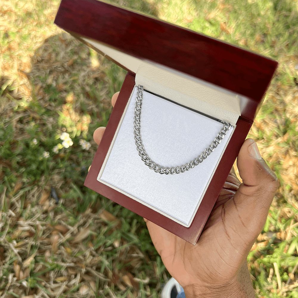 TO MY MAN ALL MY LASTS CUBAN LINK CHAIN