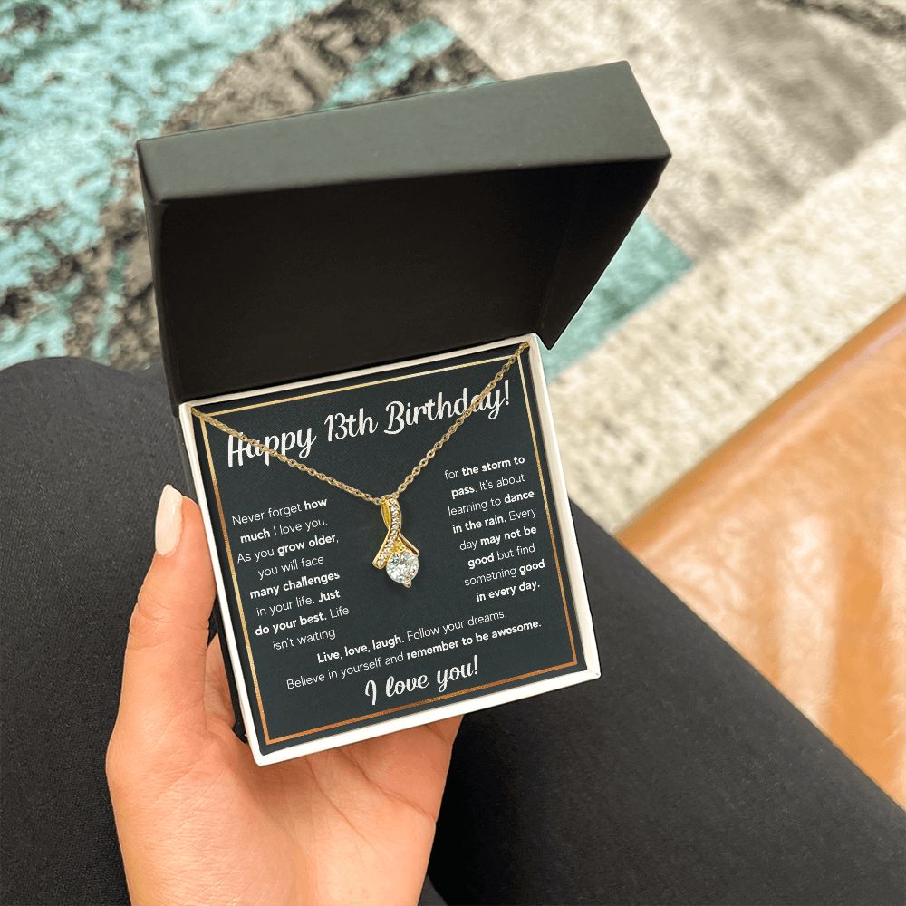 13TH BIRTHDAY RAIN ALLURING BEAUTY NECKLACE GIFT SET