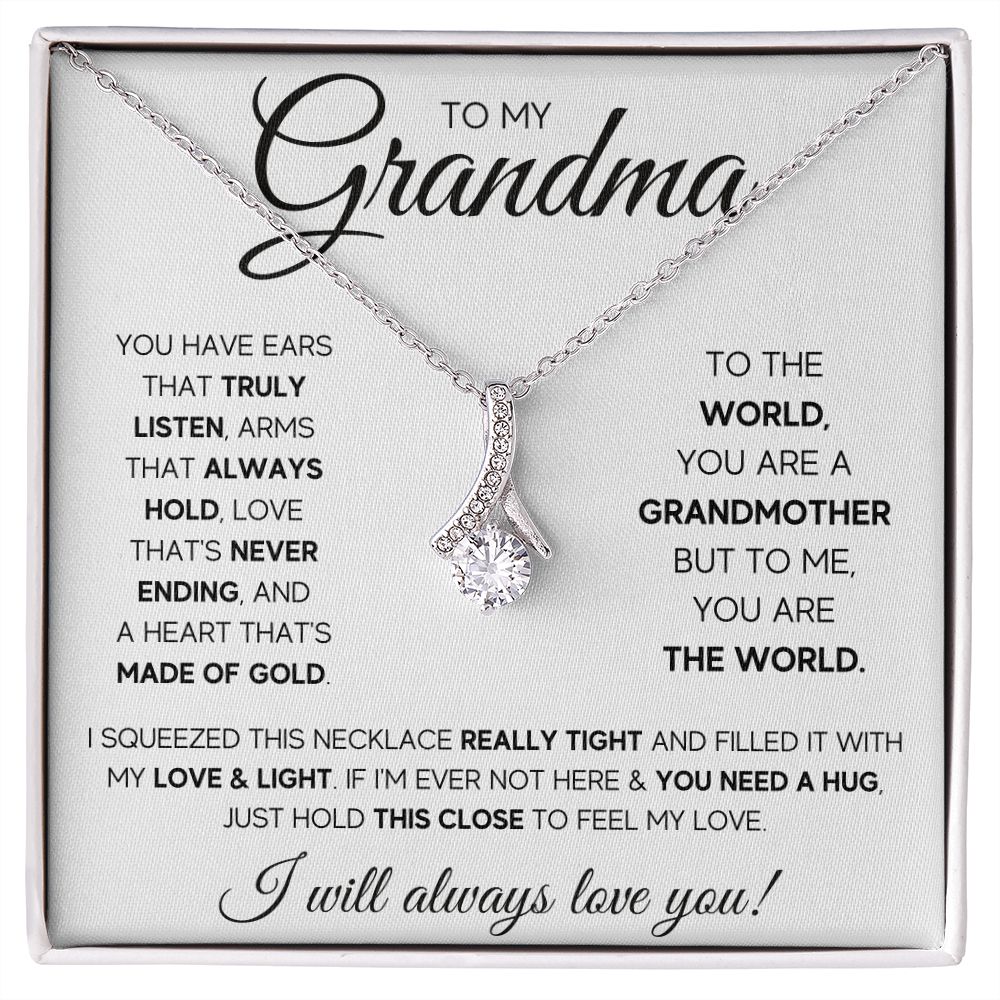 TO MY GRANDMA SQUEEZED ALLURING BEAUTY NECKLACE GIFT SET