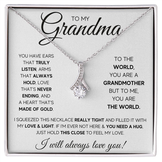 TO MY GRANDMA SQUEEZED ALLURING BEAUTY NECKLACE GIFT SET