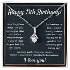 13TH BIRTHDAY RAIN ALLURING BEAUTY NECKLACE GIFT SET