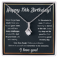 HAPPY 15TH BIRTHDAY RAIN ALLURING NECKLACE GIFT SET