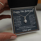 13TH BIRTHDAY RAIN ALLURING BEAUTY NECKLACE GIFT SET