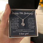 13TH BIRTHDAY RAIN ALLURING BEAUTY NECKLACE GIFT SET