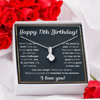 13TH BIRTHDAY RAIN ALLURING BEAUTY NECKLACE GIFT SET