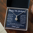 13TH BIRTHDAY RAIN ALLURING BEAUTY NECKLACE GIFT SET