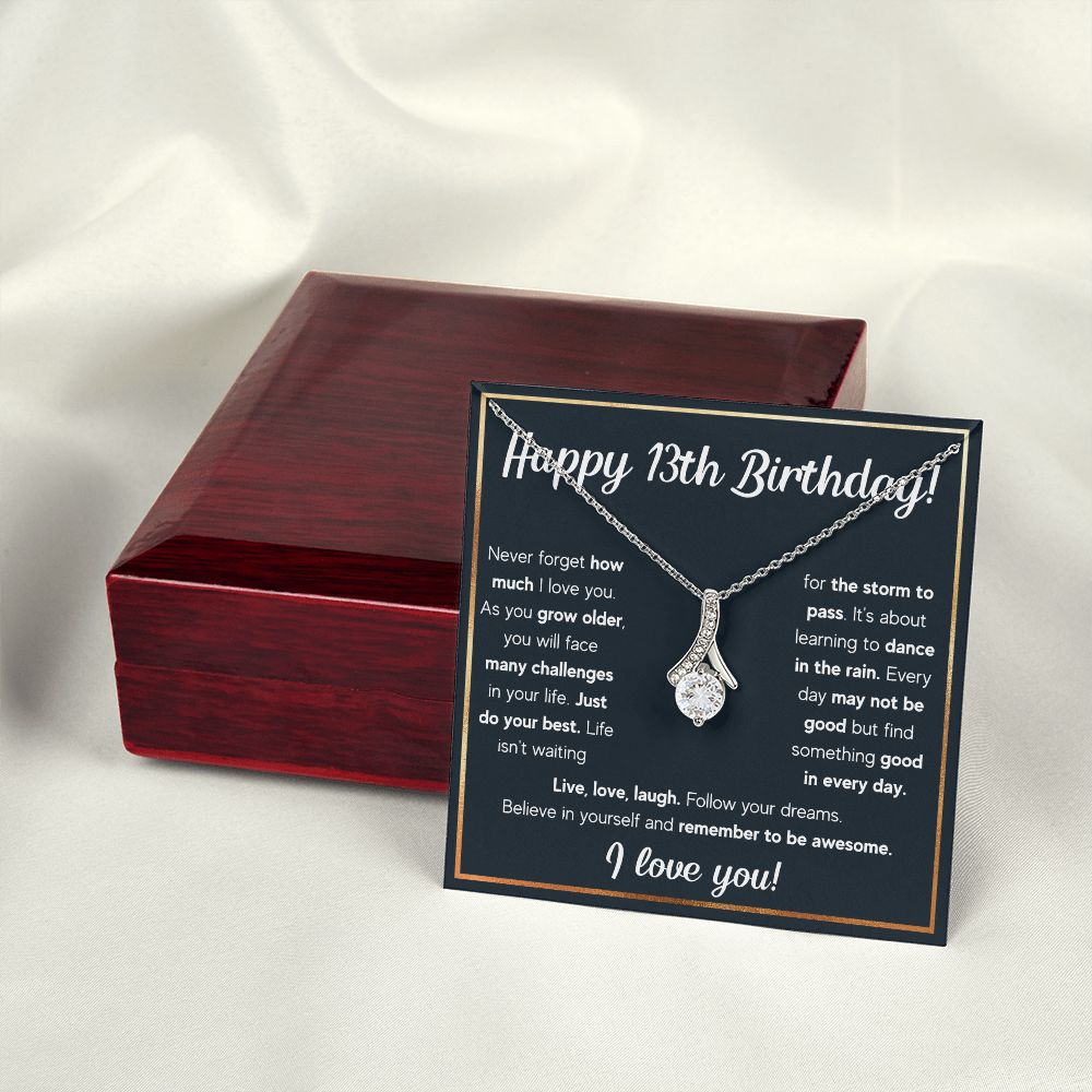 13TH BIRTHDAY RAIN ALLURING BEAUTY NECKLACE GIFT SET