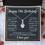 13TH BIRTHDAY RAIN ALLURING BEAUTY NECKLACE GIFT SET