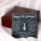 13TH BIRTHDAY RAIN ALLURING BEAUTY NECKLACE GIFT SET