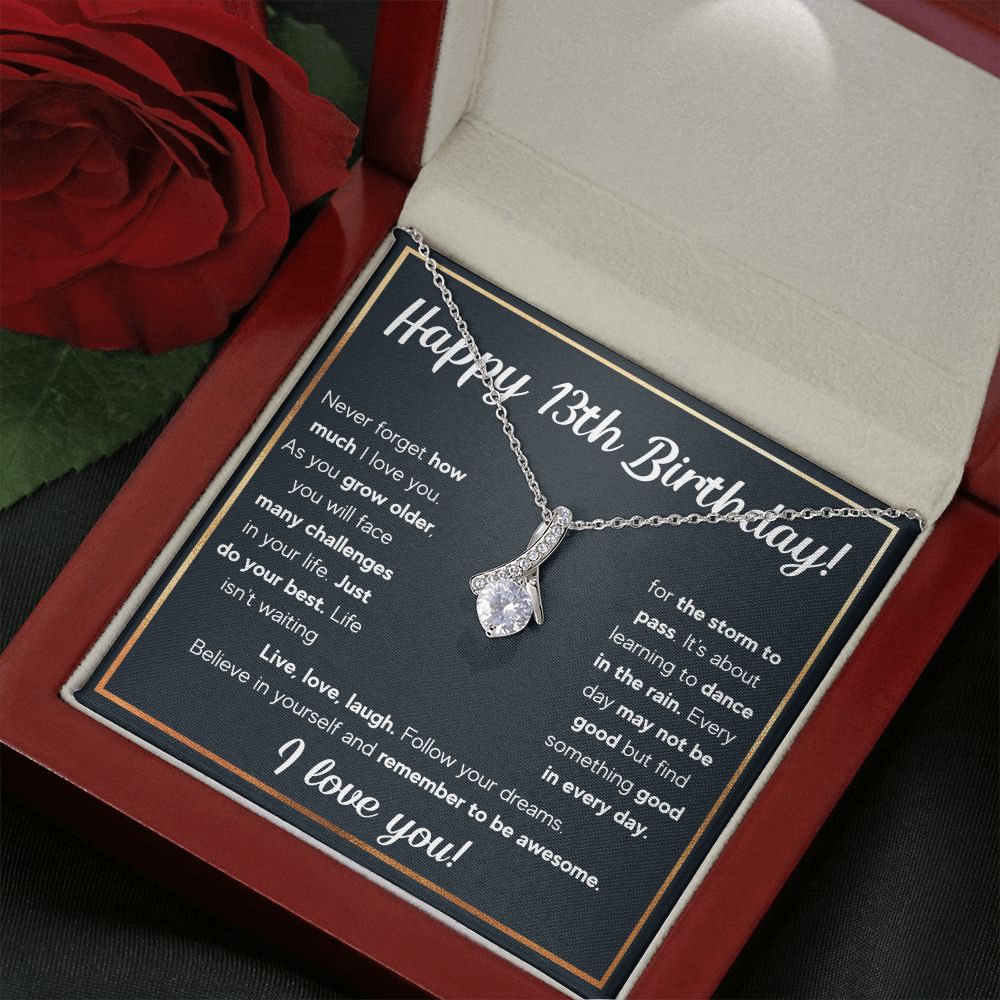 13TH BIRTHDAY RAIN ALLURING BEAUTY NECKLACE GIFT SET