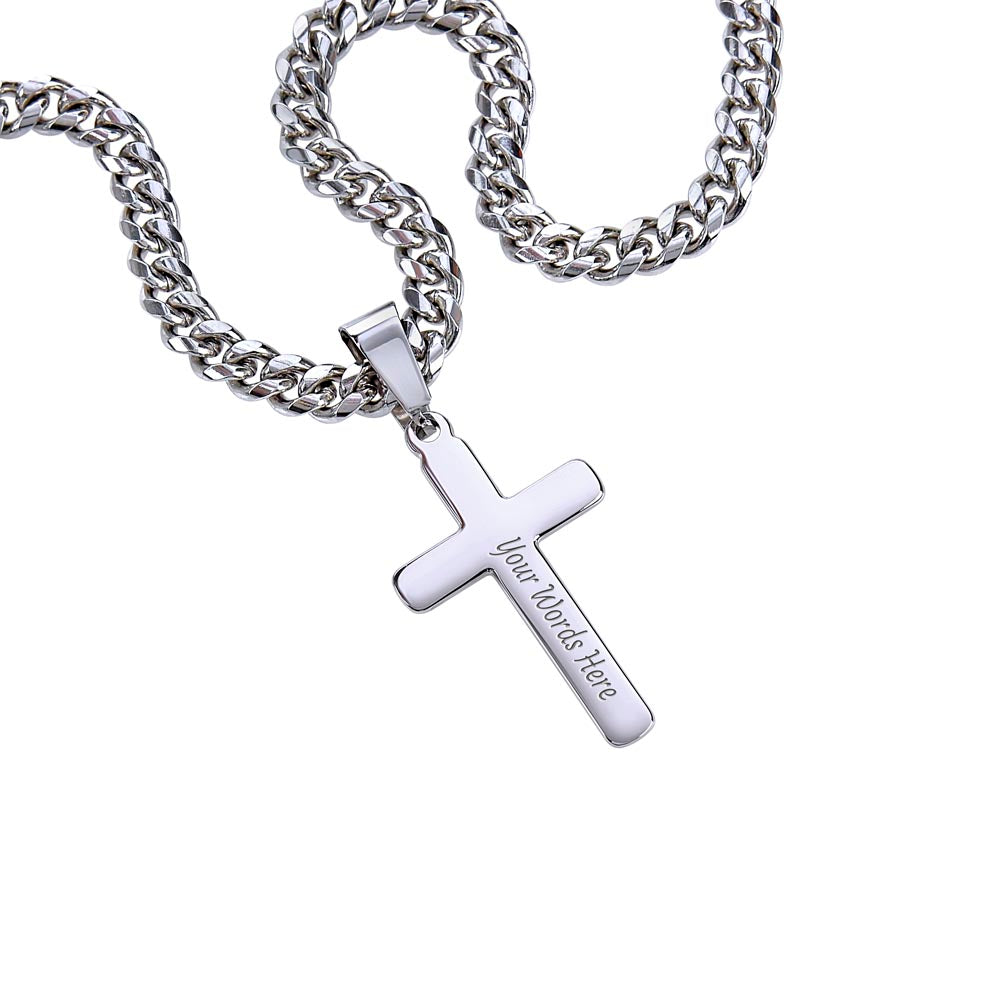 TO MY DEAREST GRANDSON CHAPTERS CROSS CHAIN GIFT SET