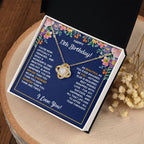 13TH WRAPPED LOVE KNOT NECKLACE GIFT SET