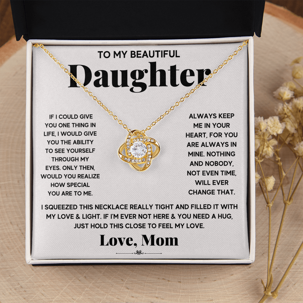 [ALMOST GONE] My Light - Daughter Love Knot Necklace
