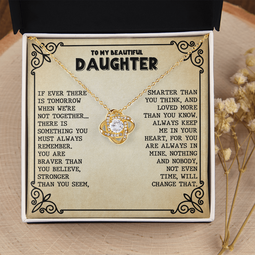 [ALMOST GONE] Keep Me - Daughter Love Knot Necklace