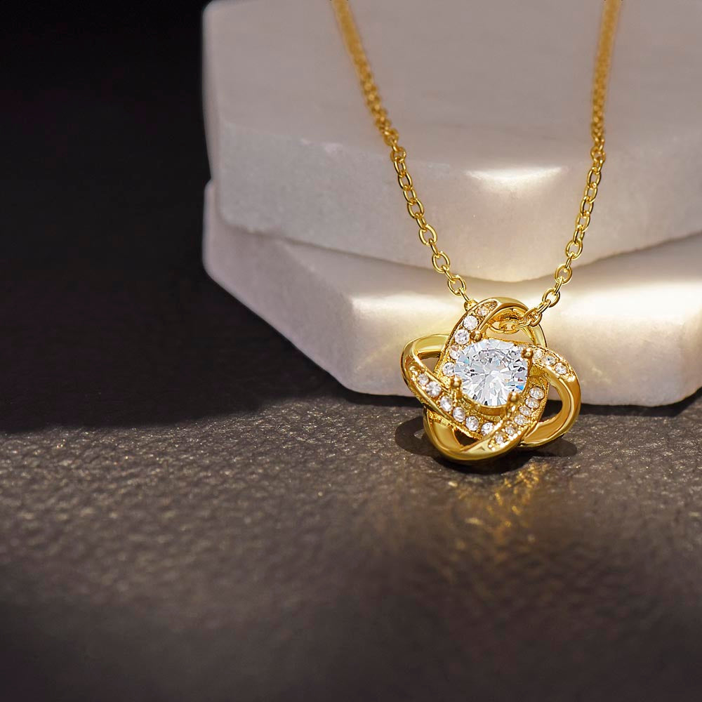 13TH WRAPPED LOVE KNOT NECKLACE GIFT SET