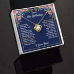 13TH WRAPPED LOVE KNOT NECKLACE GIFT SET