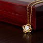 13TH WRAPPED LOVE KNOT NECKLACE GIFT SET