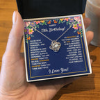 13TH WRAPPED LOVE KNOT NECKLACE GIFT SET