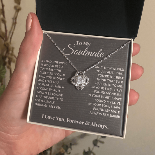 My Eyes - Soulmate Love Knot Necklace
