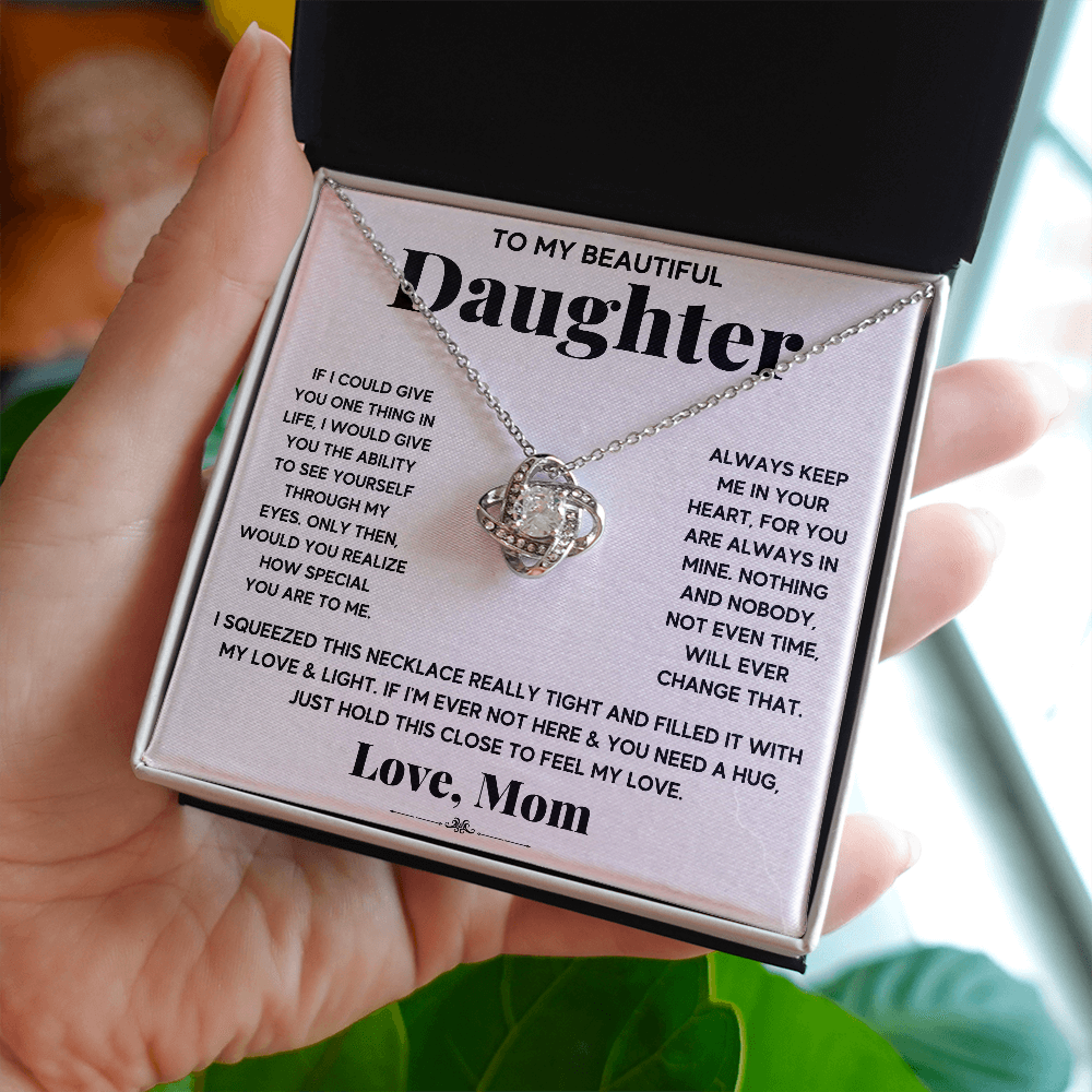 [ALMOST GONE] My Light - Daughter Love Knot Necklace