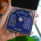 13TH WRAPPED LOVE KNOT NECKLACE GIFT SET