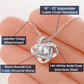 13TH WRAPPED LOVE KNOT NECKLACE GIFT SET