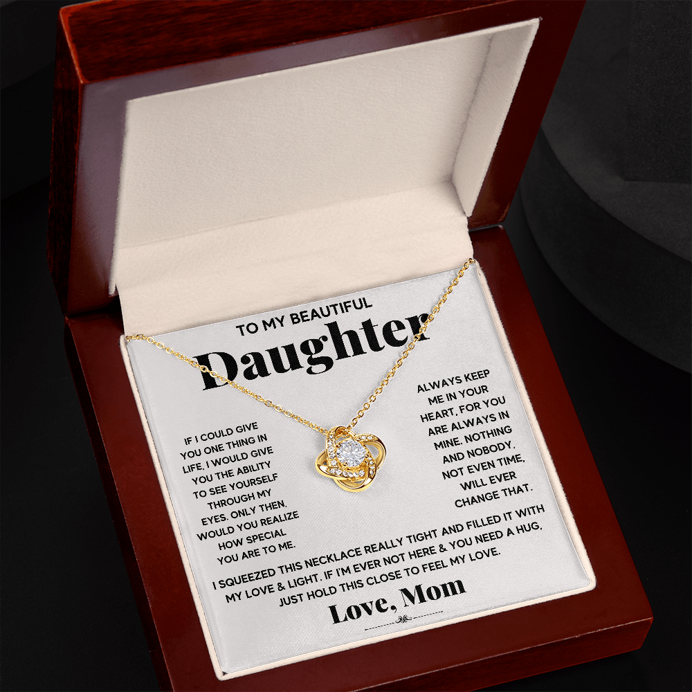 [ALMOST GONE] My Light - Daughter Love Knot Necklace