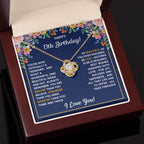 13TH WRAPPED LOVE KNOT NECKLACE GIFT SET