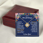 13TH WRAPPED LOVE KNOT NECKLACE GIFT SET