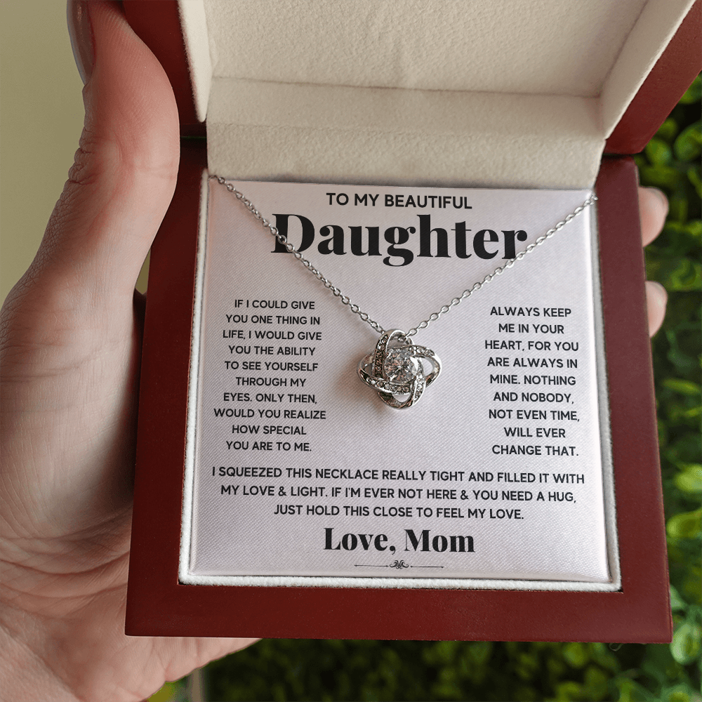 [ALMOST GONE] My Light - Daughter Love Knot Necklace