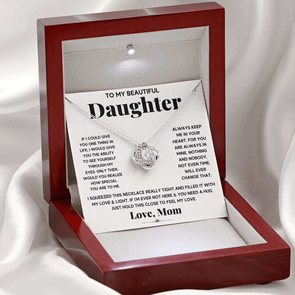 [ALMOST GONE] My Light - Daughter Love Knot Necklace