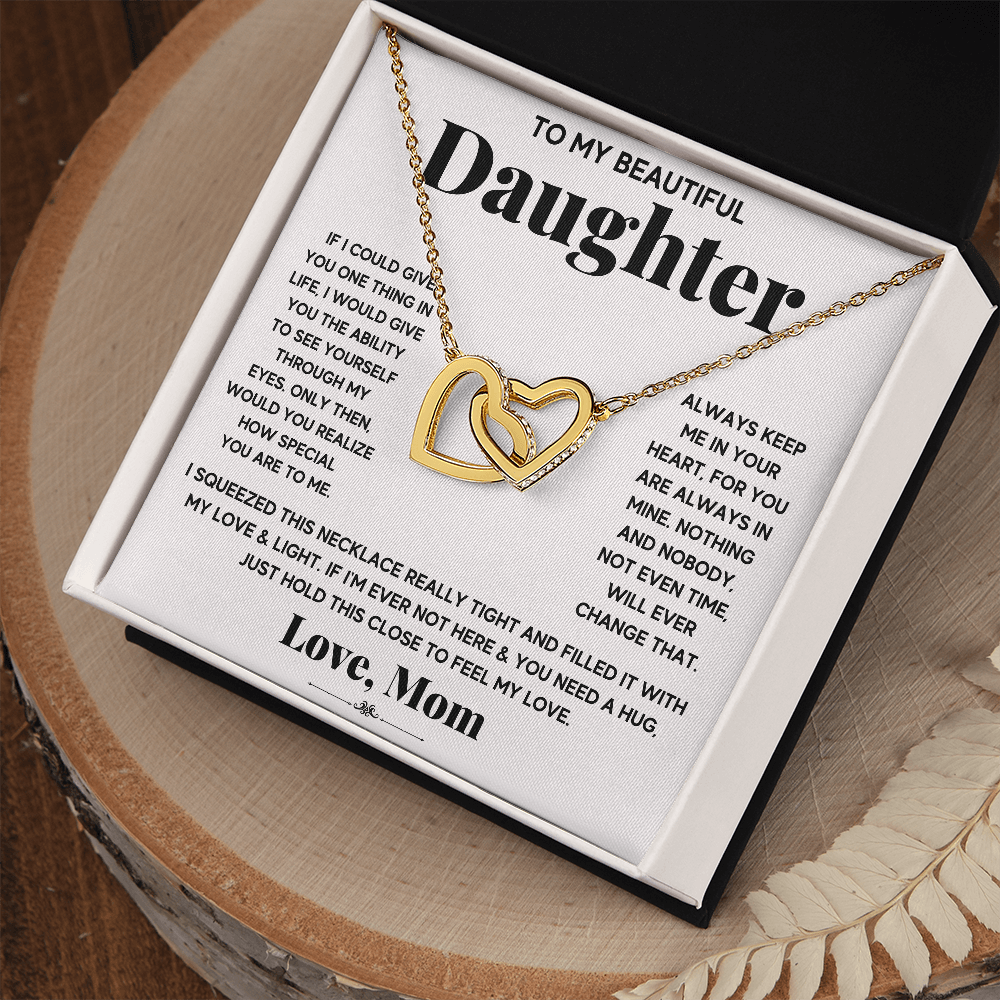 [Almost Gone] My Beautiful Daughter - Interlocking Heart Necklace