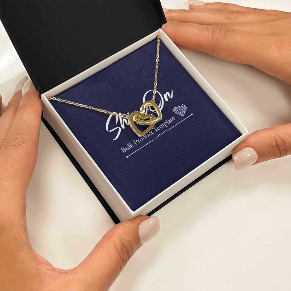 INTERLOCKING HEARTS NECKLACE GIFT SET