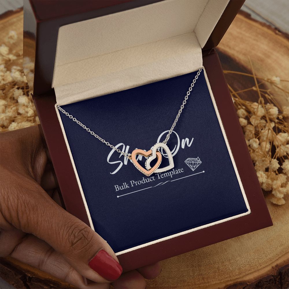INTERLOCKING HEARTS NECKLACE GIFT SET
