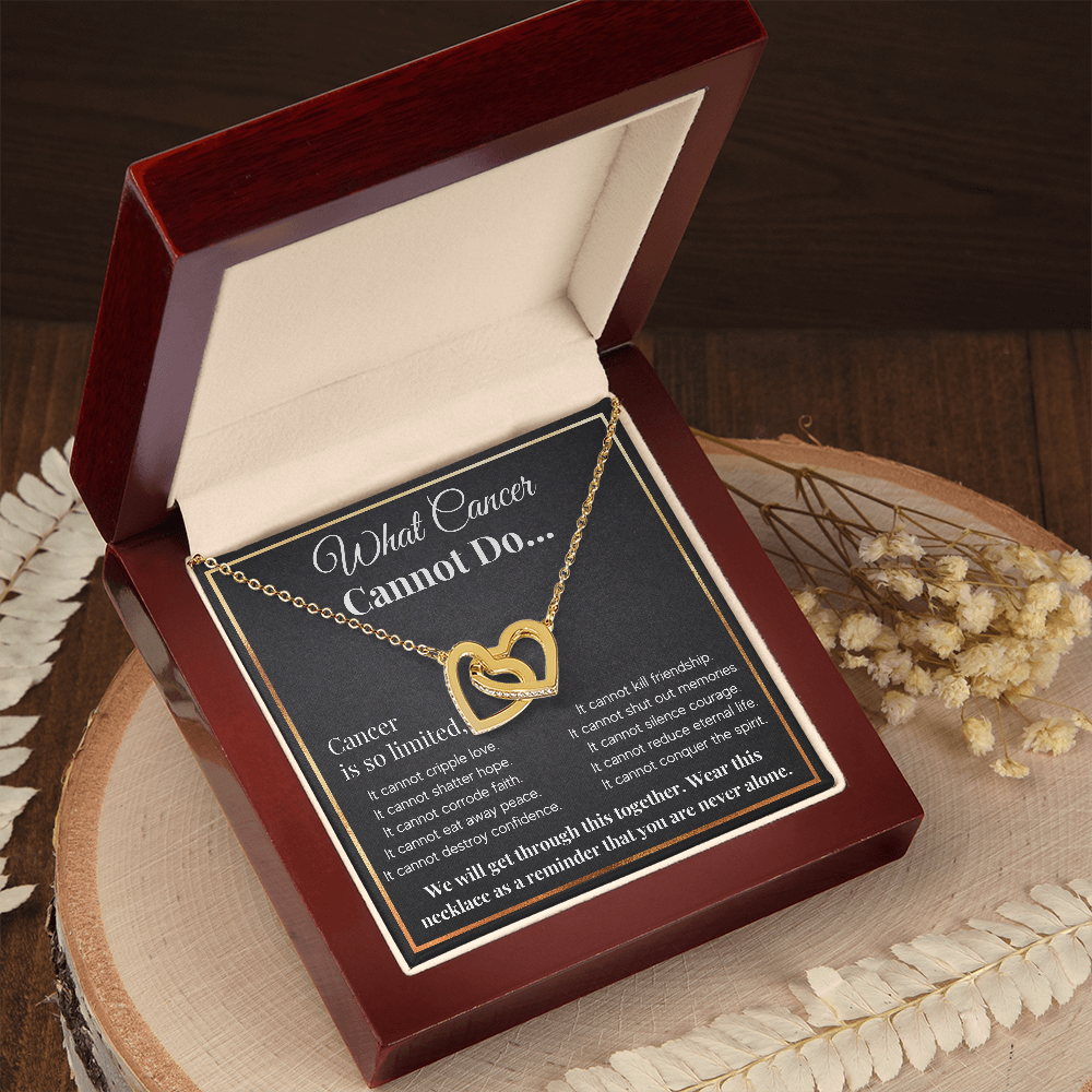 WHAT CANCER CANNOT DO INTERLOCKING NECKLACE GIFT SET