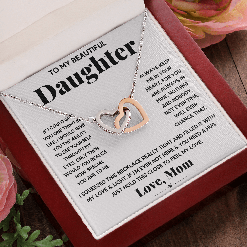 [Almost Gone] My Beautiful Daughter - Interlocking Heart Necklace