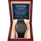 TO MY MAN INSPIRATION WOODEN WATCH WITH MESSAGE CARD