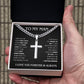 TO MY MAN LAST EVERYTHING CROSS CHAIN GIFT SET