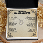 Granddaughter - Delightful -  Delicate Hearts Necklace