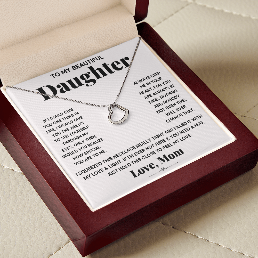 [ALMOST GONE] Daughter  - Love & Light - Delicate Hearts Necklace