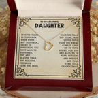Daughter - Be Brave - Delicate Heart Necklace