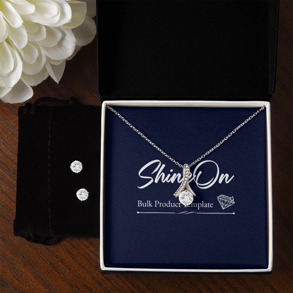 ALLURING BEAUTY NECKLACE AND EARRINGS GIFT SET