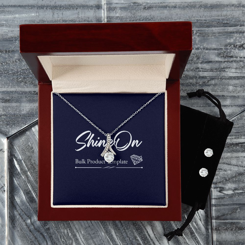 ALLURING BEAUTY NECKLACE AND EARRINGS GIFT SET