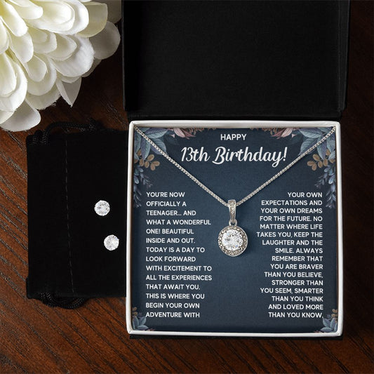 13TH DREAMS ETERNAL HOPE NECKLACE AND EARRINGS SET