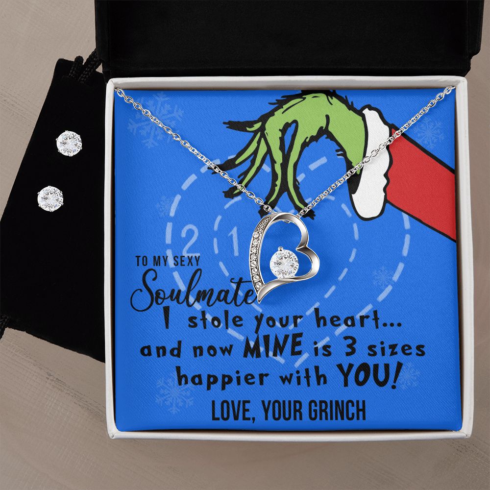 TO MY SEXY SOULMATE FOREVER LOVE NECKLACE GIFT SET - GRINCH