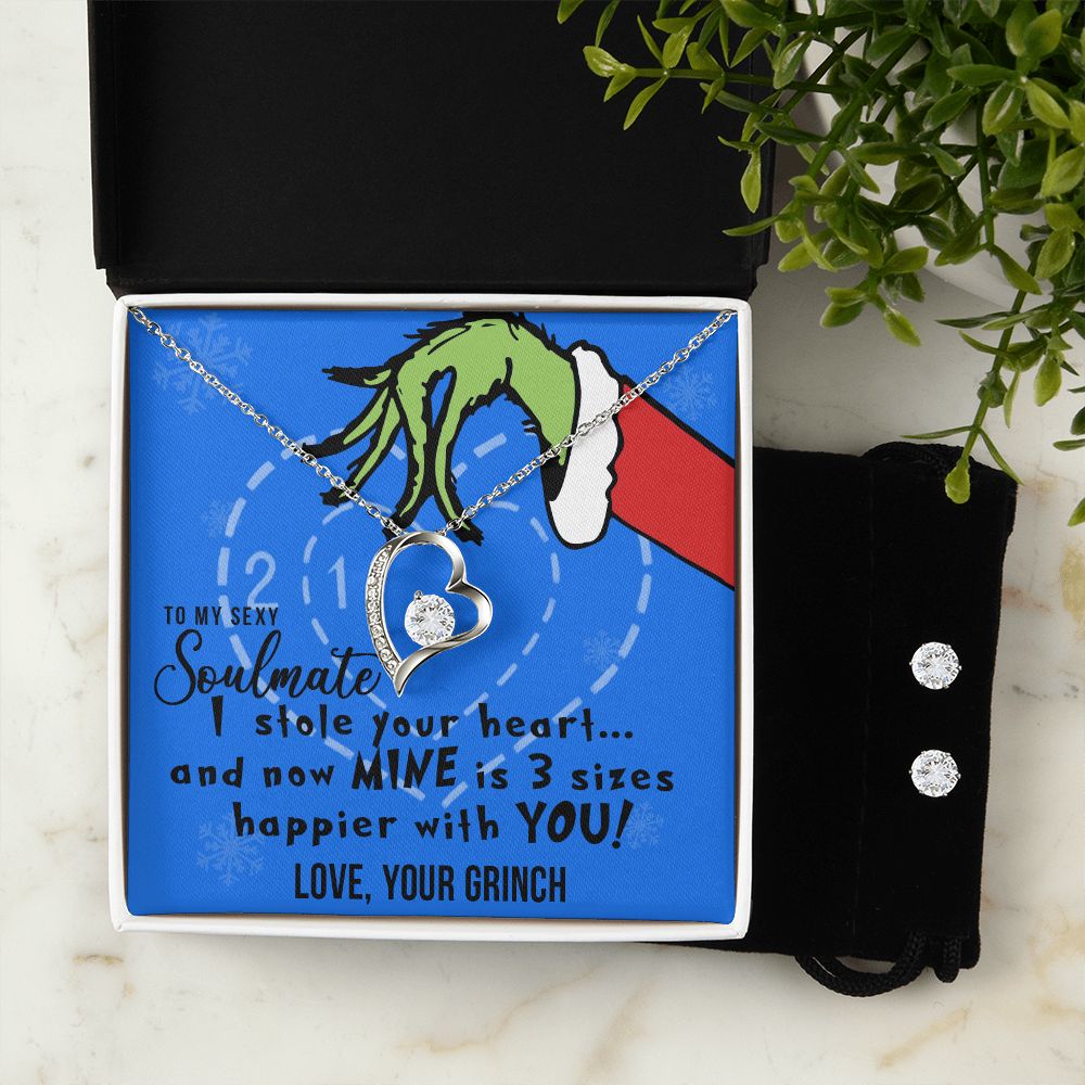 TO MY SEXY SOULMATE FOREVER LOVE NECKLACE GIFT SET - GRINCH
