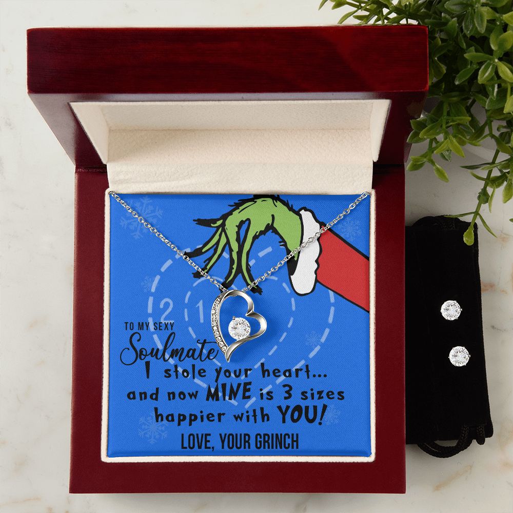TO MY SEXY SOULMATE FOREVER LOVE NECKLACE GIFT SET - GRINCH