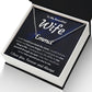 TO MY WIFE SOONER NAME NECKLACE GIFT SET