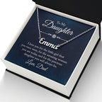 TO MY DAUGHTER LITTLE GIRL CUSTOM NAME NECKLACE GIFT SET